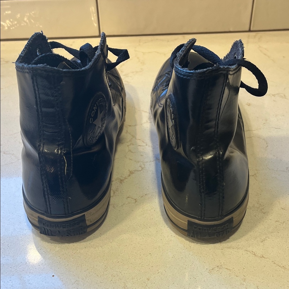 Converse All Star Black Leather Sneakers - Picture 5 of 7